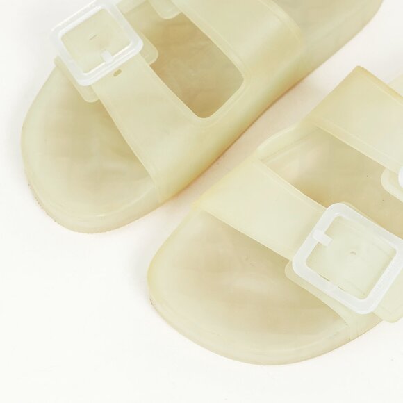 Balenciaga Mallorca Translucent Buckled Jelly Slide Sandals - Picture 7 of 9